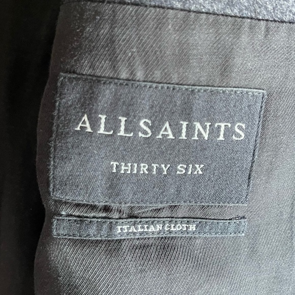 AllSaints Italian Wool Banner Coat - Picture 5 of 6